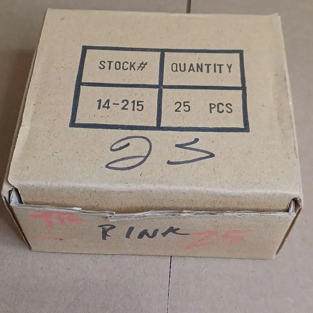 C7 5W Pink Box of 25 Replacement Bulbs Transparent 130v NOS Light Show Craft